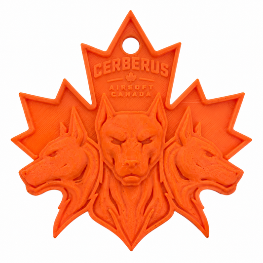 Cerberus Logo 3D Printed Charm 3" x 3"