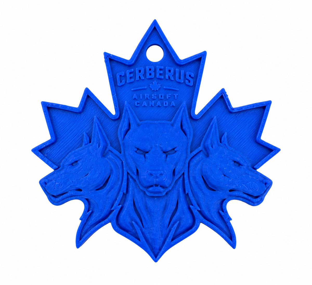 Cerberus Logo 3D Printed Charm 3" x 3"