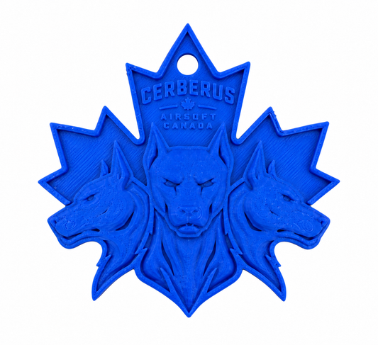 Cerberus Logo 3D Printed Charm 3" x 3"